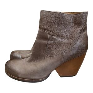 Korks By Kork Ease Womens Shamira Brown Leather Ankle Boots